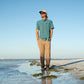 Oysterman S/S Woven Shirt - North Sea Green - Southern Belle Boutique
