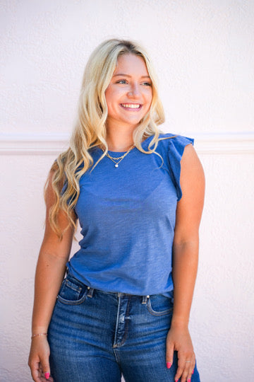 North Top - Galaxy Blue - Southern Belle Boutique