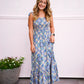 Blue Shoulder Strap Maxi Dress - Southern Belle Boutique