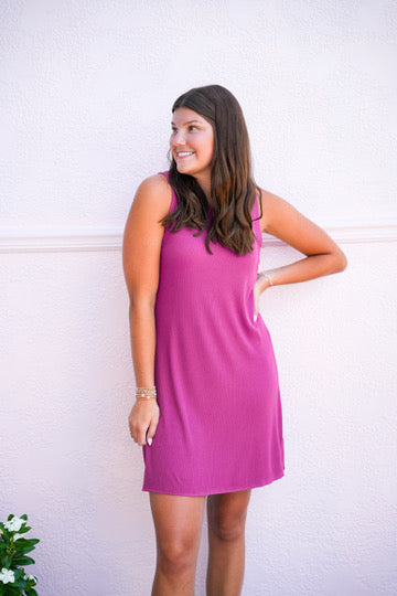 Justine Tank Dress - Radiant Orchid