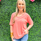 Taylor Top - Grapefruit - Southern Belle Boutique