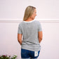 Navy Terry Loop Stripe Top - Southern Belle Boutique