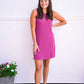 Justine Tank Dress - Radiant Orchid - Southern Belle Boutique