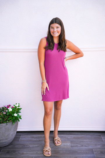 Justine Tank Dress - Radiant Orchid