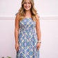 Blue Shoulder Strap Maxi Dress - Southern Belle Boutique