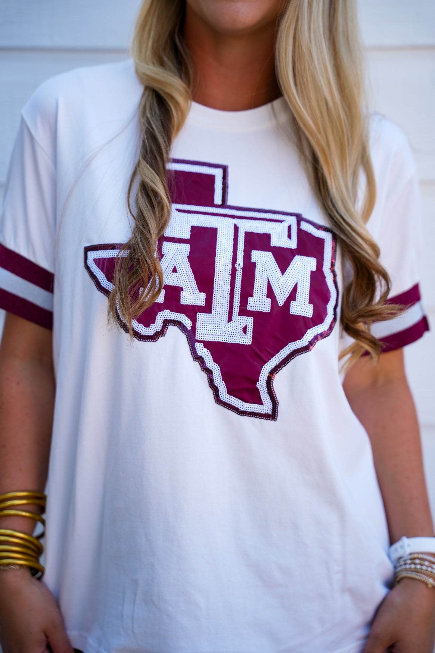 Texas A&M Sparkle Logo T-Shirt