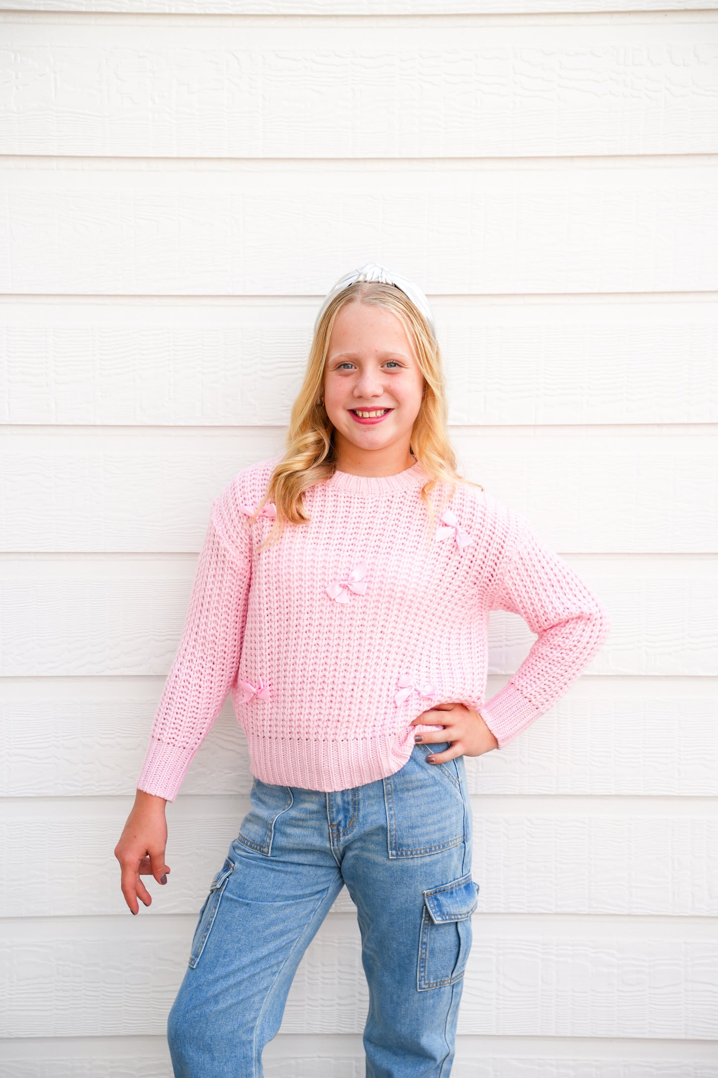 Pink Bow Sweater