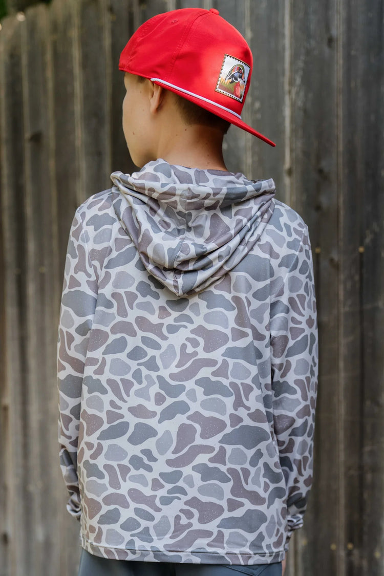 Classic Deer Camo Performance Hoodie Youth