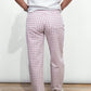 Michelle Gingham Barrel Jeans