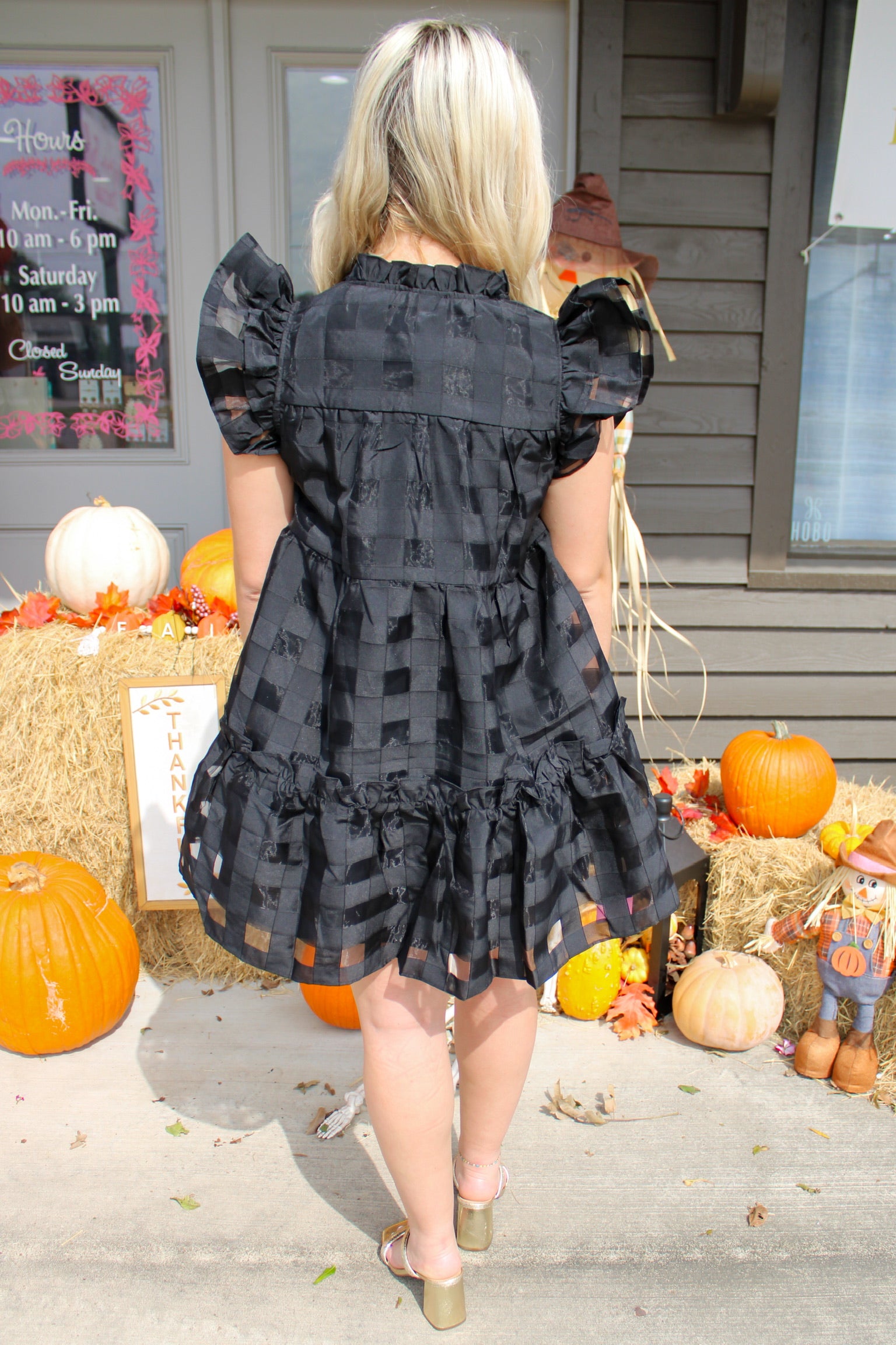 Aubrey Black Dress - Southern Belle Boutique