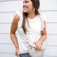 Kiara Top - White - Southern Belle Boutique
