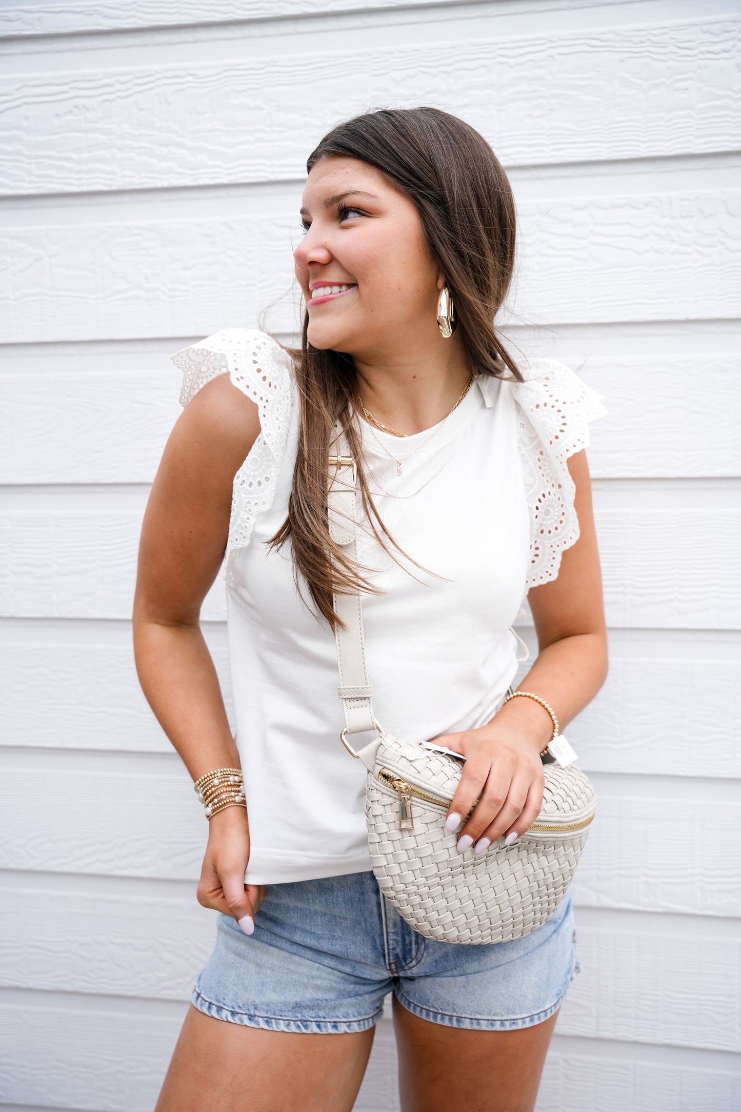 Kiara Top - White - Southern Belle Boutique