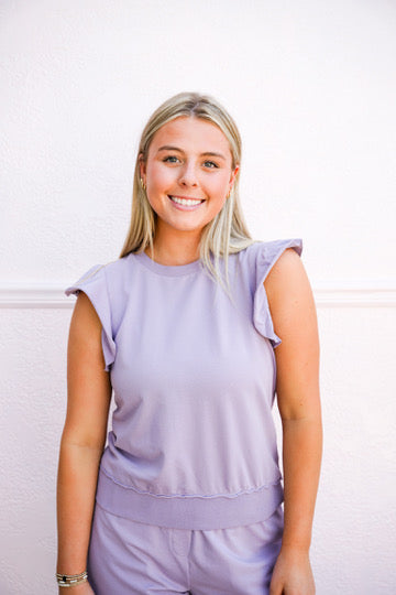 Layla Top - Dewy Iris - Southern Belle Boutique