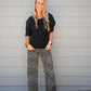 Leopard Print Barrel Pants - Southern Belle Boutique