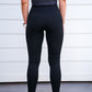 Black High Waist Crossover Legging