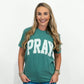 Pray Tshirt - Dark Sage