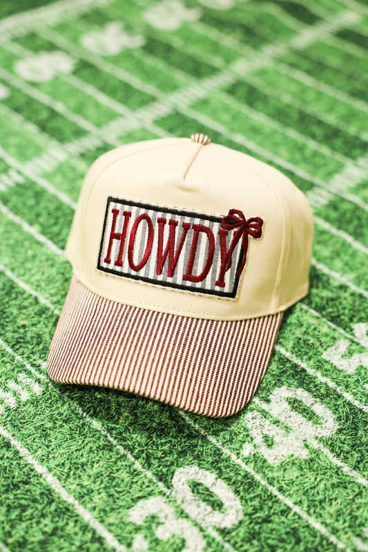Howdy Trucker Hat - Black Stripes