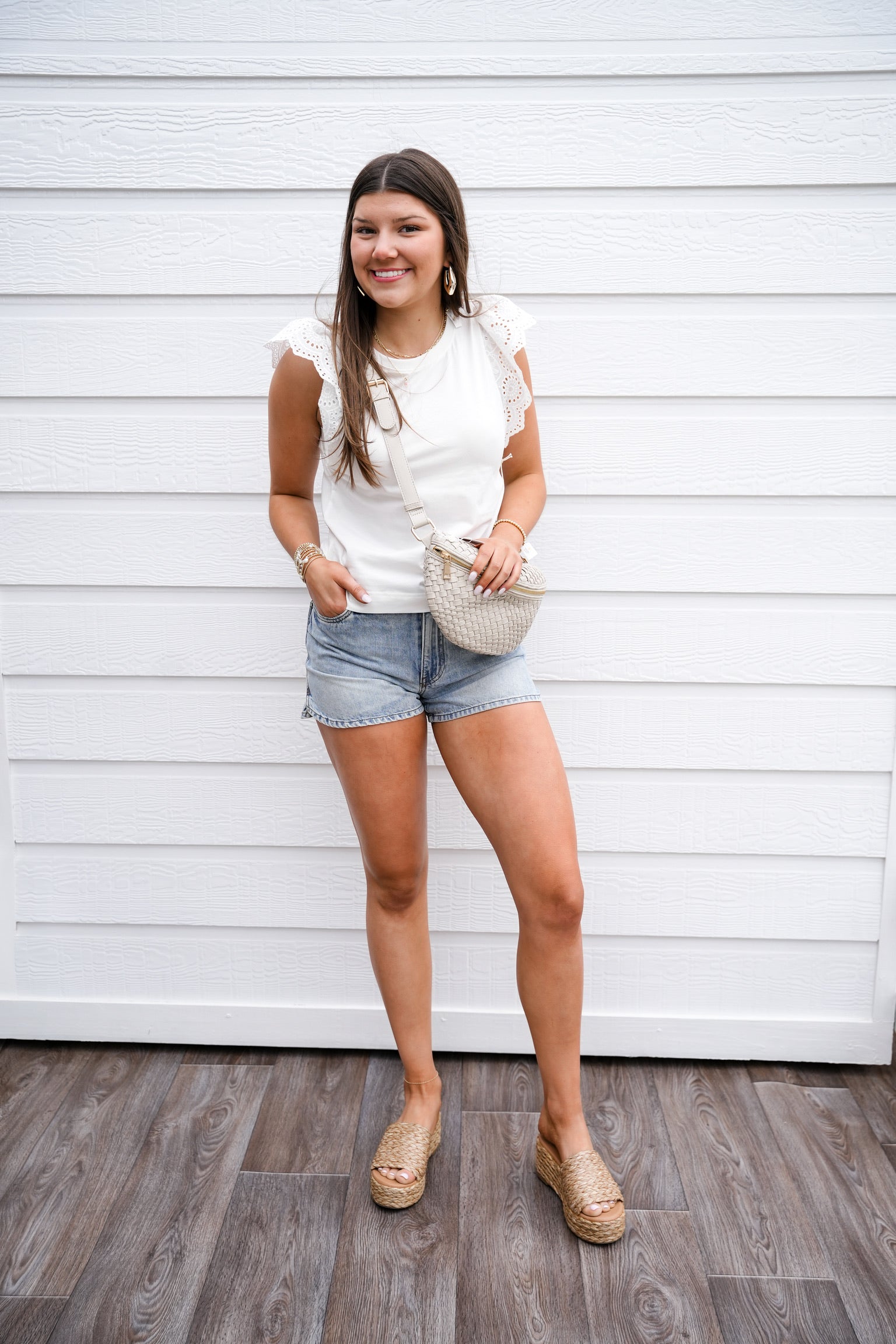 Kiara Top - White - Southern Belle Boutique