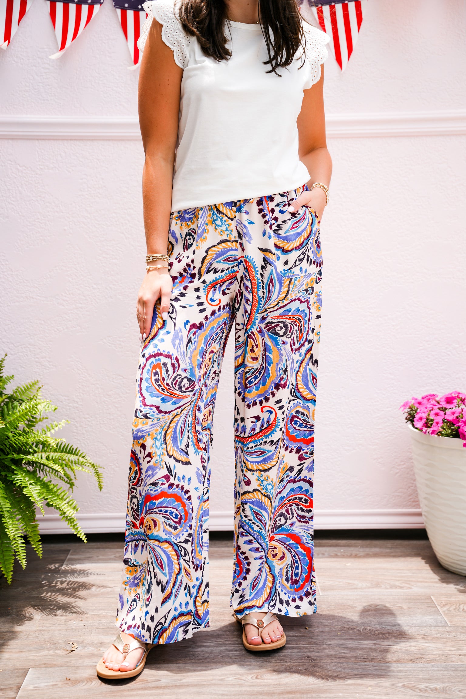Havana Pant - Sunset Paisley Bliss - Southern Belle Boutique