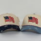 USA Flag Canvas Trucker Hat - Southern Belle Boutique