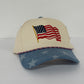 USA Flag Canvas Trucker Hat - Southern Belle Boutique