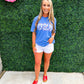 Royal Blue USA Tee - Southern Belle Boutique