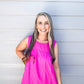 Pink Ruffle Hem Blouse - Southern Belle Boutique
