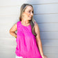 Pink Ruffle Hem Blouse - Southern Belle Boutique