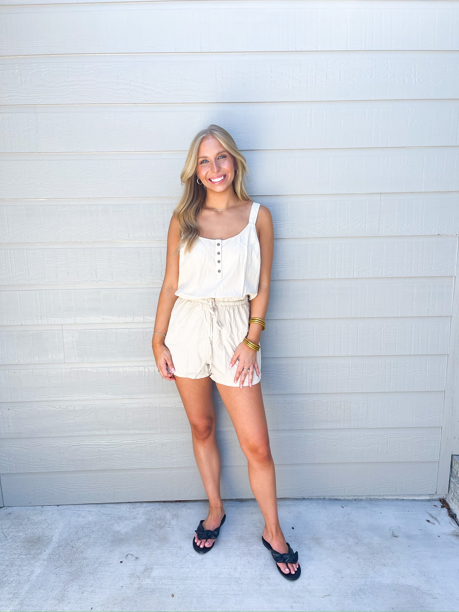 Linen Romper - Southern Belle Boutique