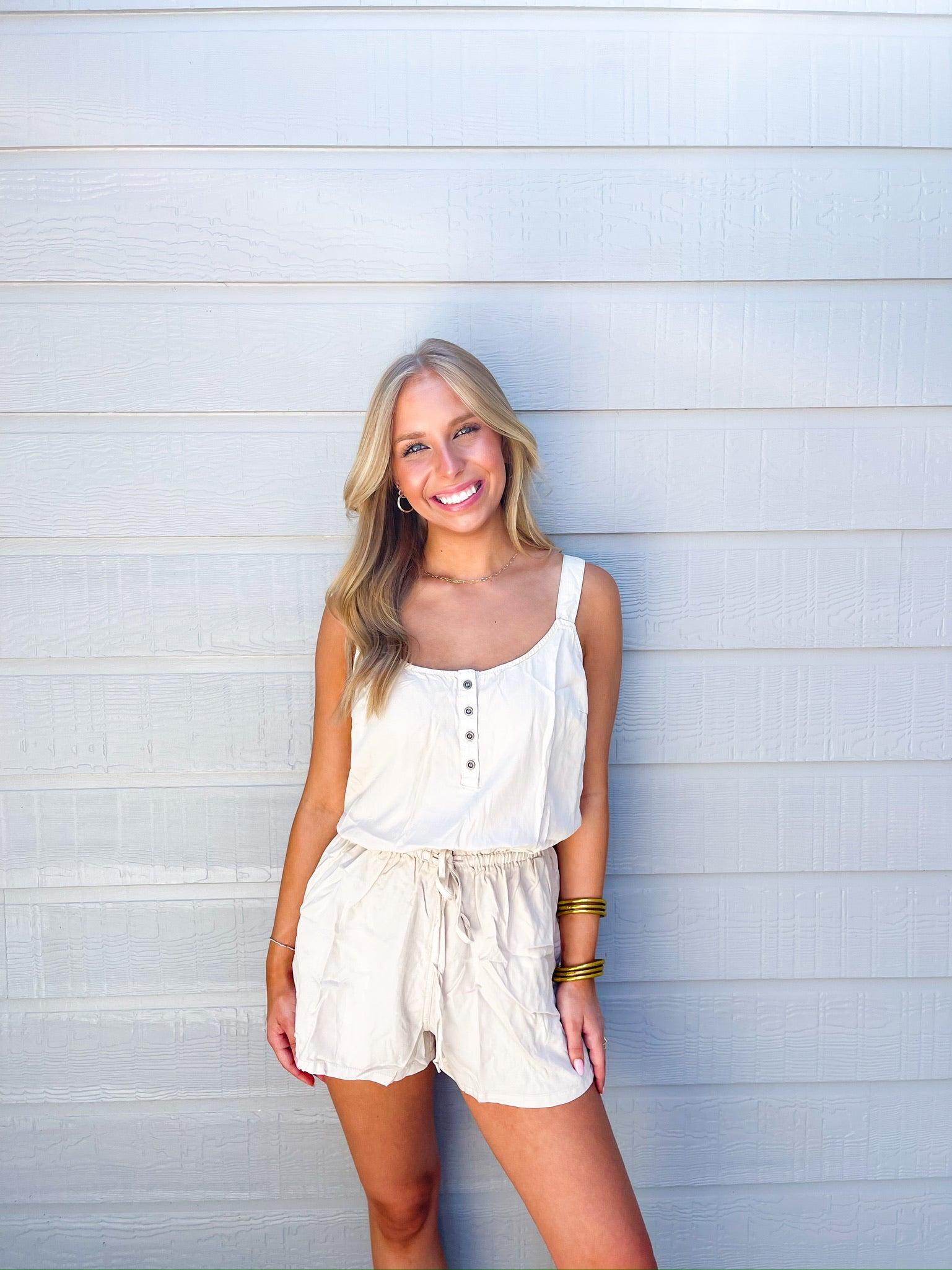 Linen Romper - Southern Belle Boutique