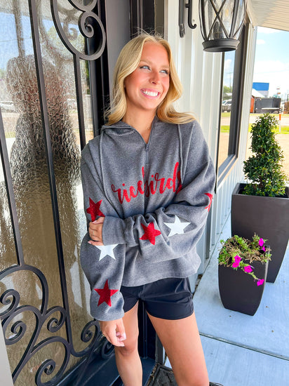 Ricebird Glitter Spirit Hooded Sweatshirt - Southern Belle Boutique