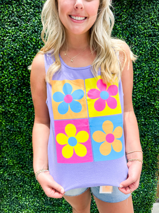 4 Daises Tank - Southern Belle Boutique