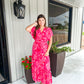 Pink Multi Tiered Maxi Dress