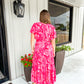 Pink Multi Tiered Maxi Dress