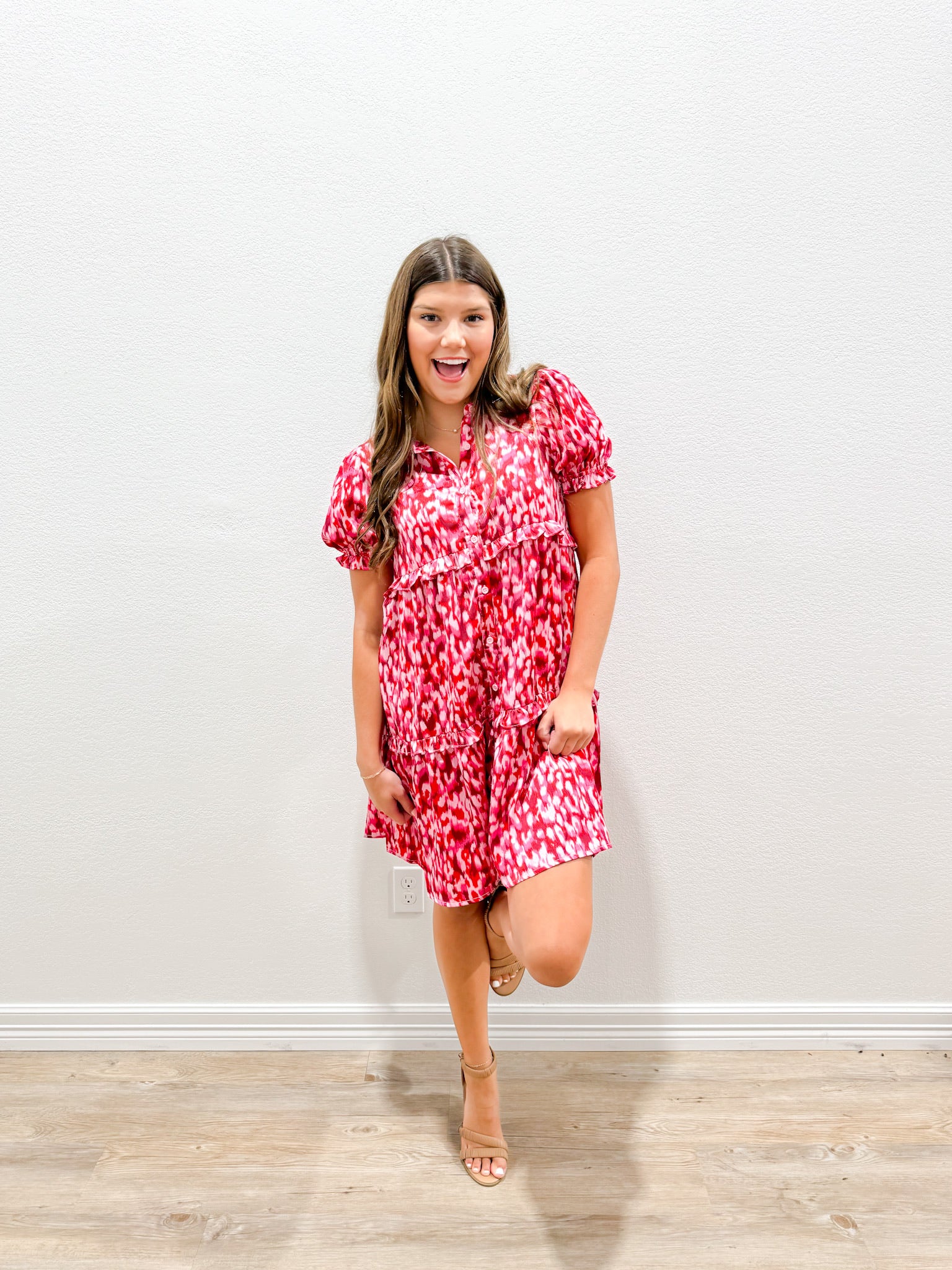 Hot Pink Satin Dress - Southern Belle Boutique