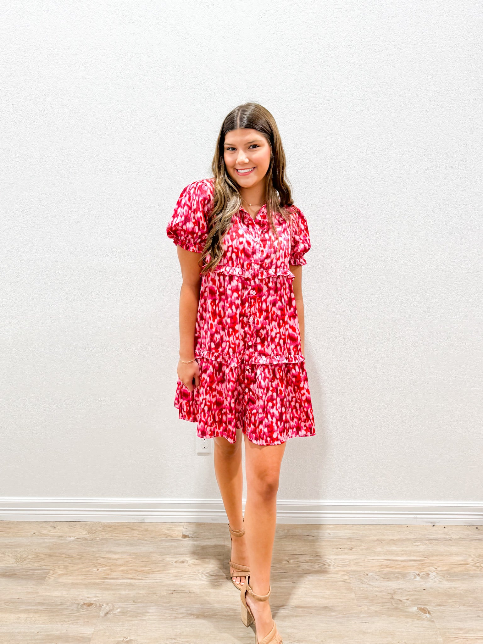 Hot Pink Satin Dress - Southern Belle Boutique