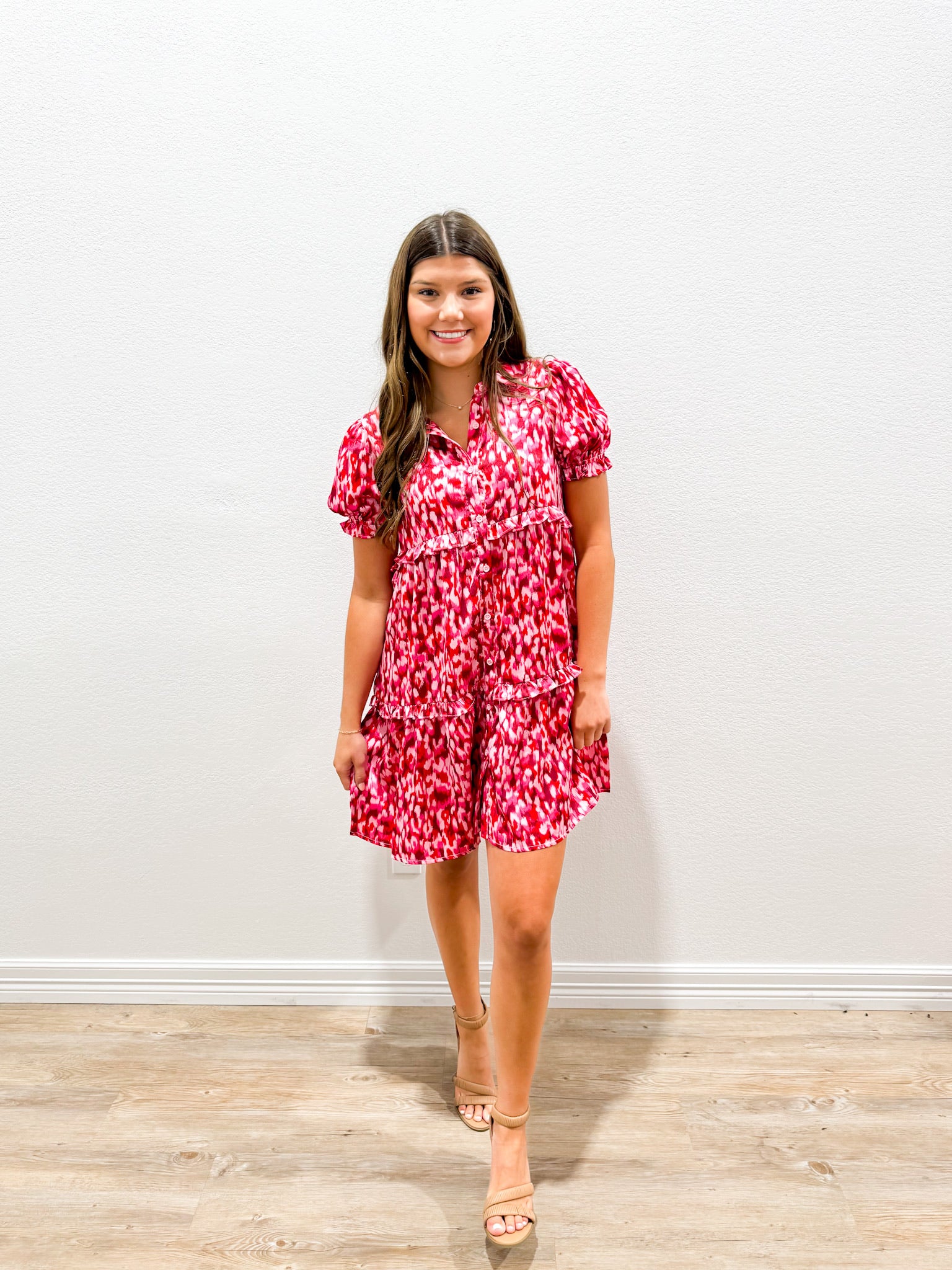 Hot Pink Satin Dress - Southern Belle Boutique