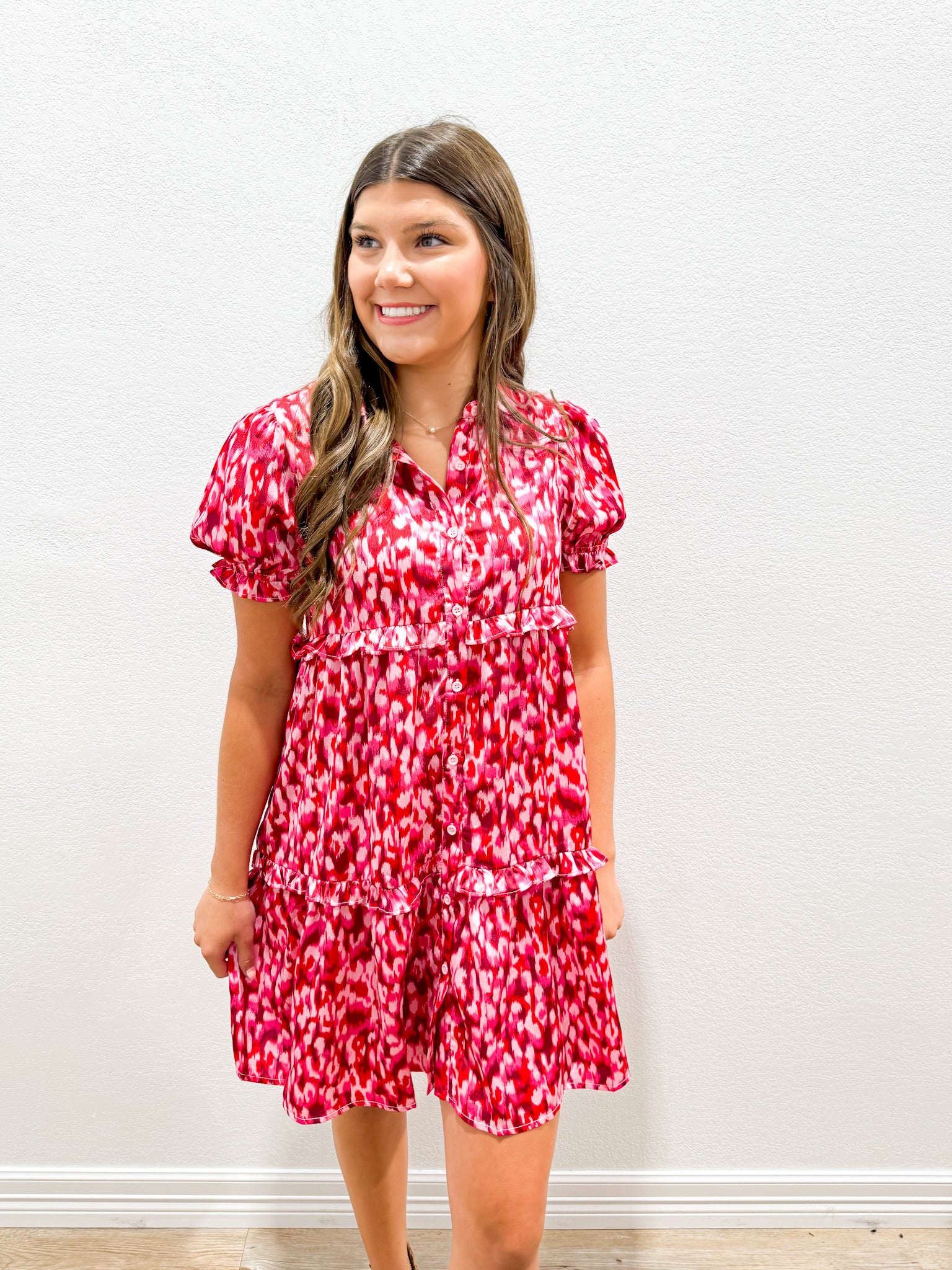 Hot Pink Satin Dress - Southern Belle Boutique