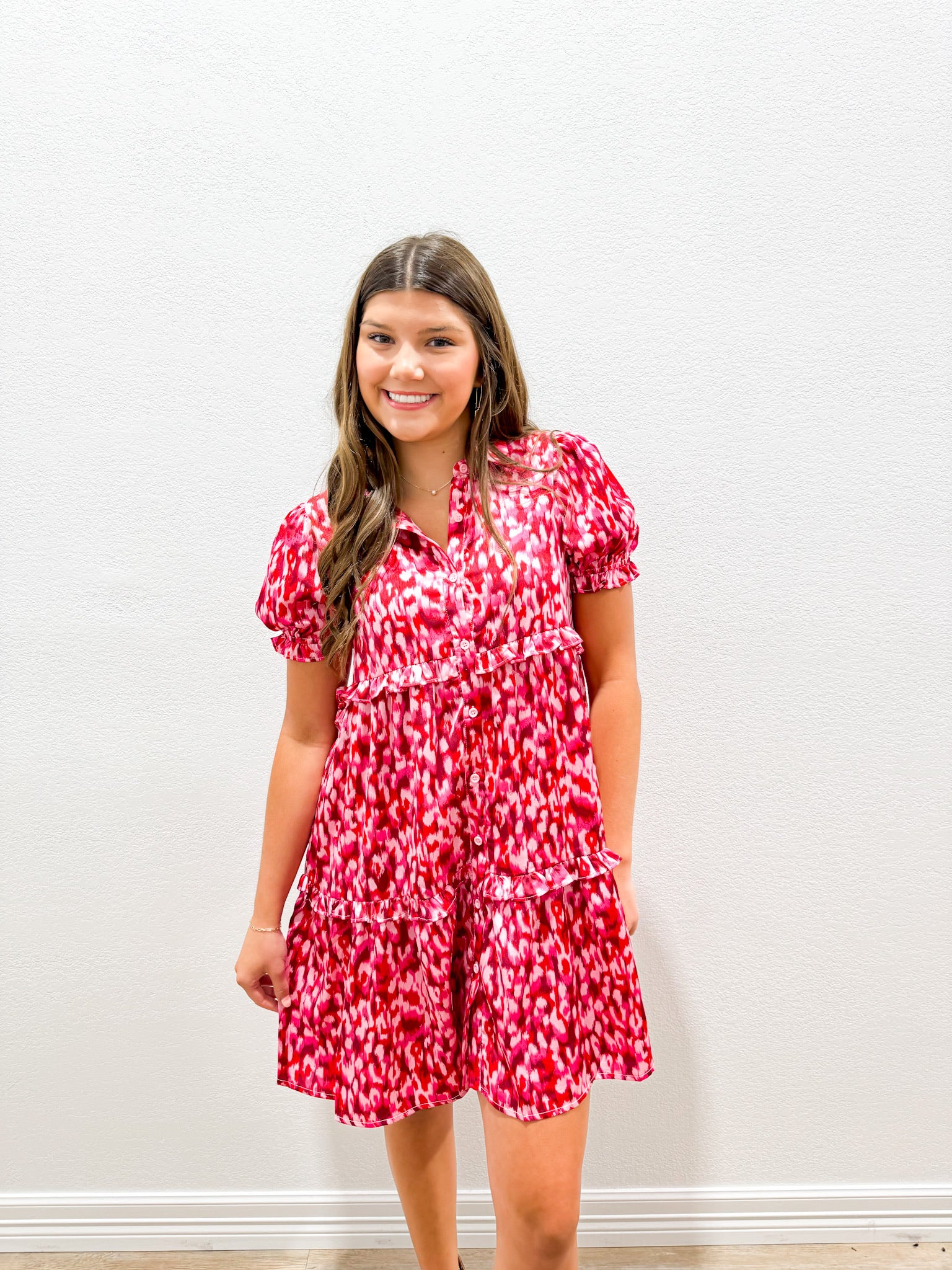 Hot Pink Satin Dress - Southern Belle Boutique