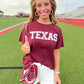 Texas Game Day Sequin Tee - Southern Belle Boutique