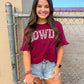 Howdy Tee - Maroon - Southern Belle Boutique