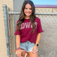 Howdy Tee - Maroon - Southern Belle Boutique
