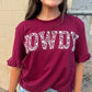 Howdy Tee - Maroon - Southern Belle Boutique