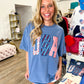 Pattern USA Blue Tee - Southern Belle Boutique