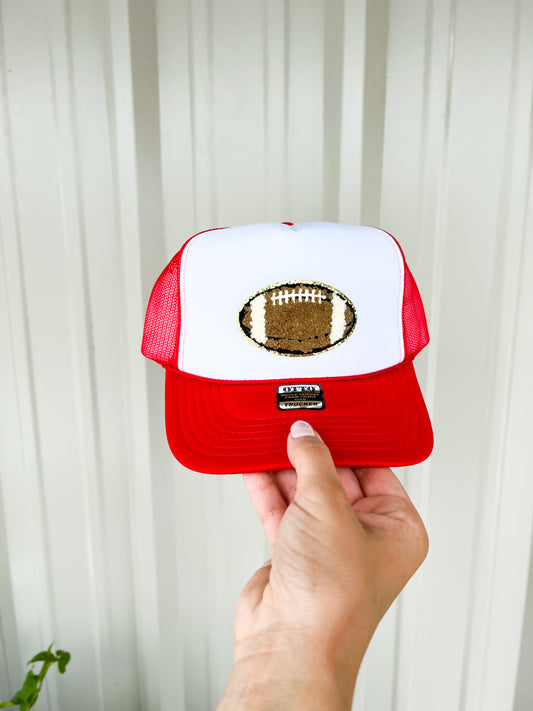 Football Patch Youth Trucker Hat - Southern Belle Boutique