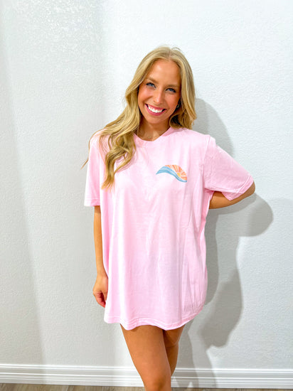 Pink Forever Chasing Sunset Tee - Southern Belle Boutique