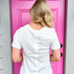 Raw Edge Pocket Tee - Southern Belle Boutique