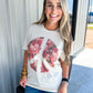Floral Peace Sign Tee - Southern Belle Boutique