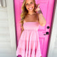 Pink Tiered Mini Dress - Southern Belle Boutique