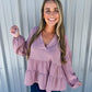 Blush Orleans Flounce Top - Southern Belle Boutique